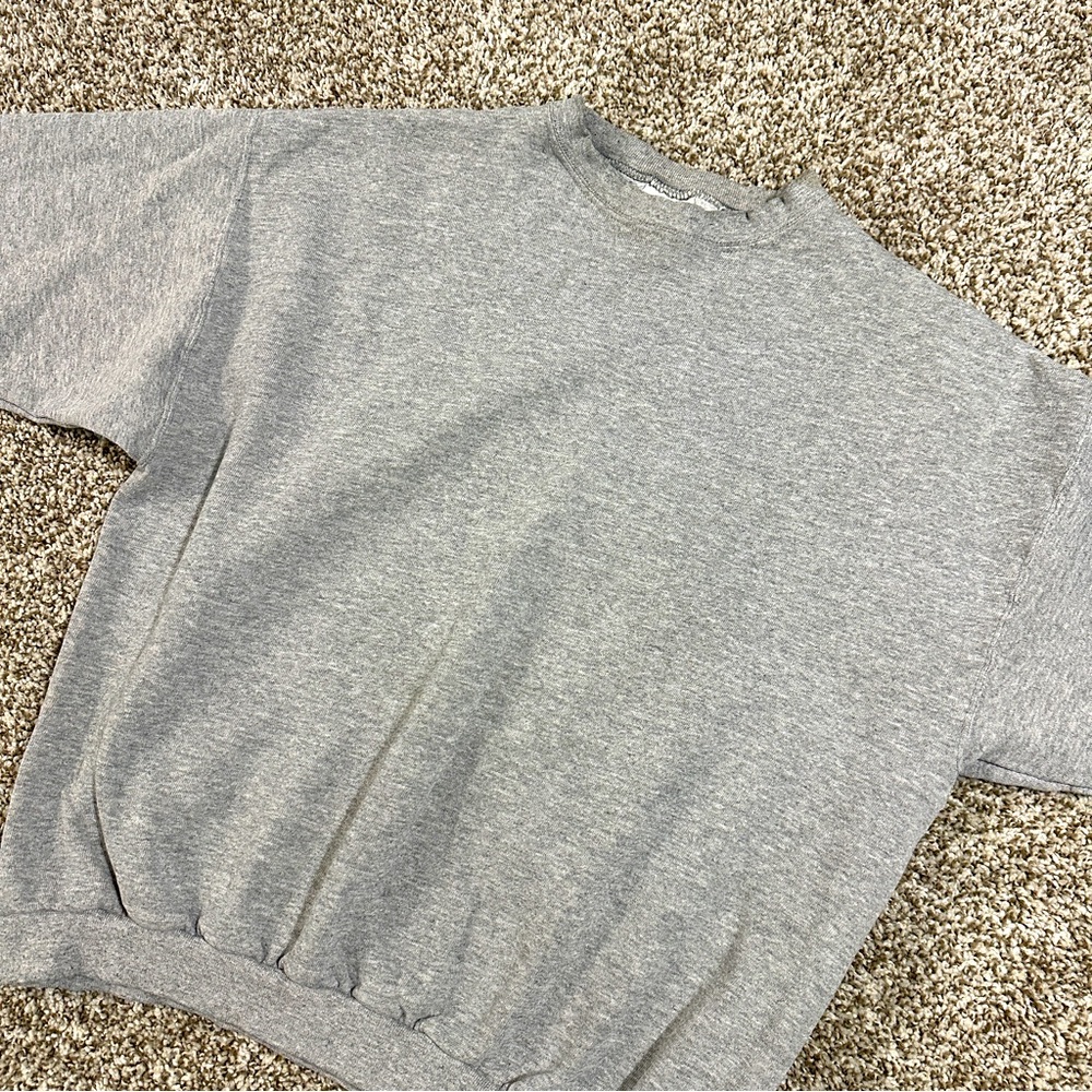 Vintage Tultex Maximum Sweats Blank Grey Crewneck Sweatshirt Made in USA